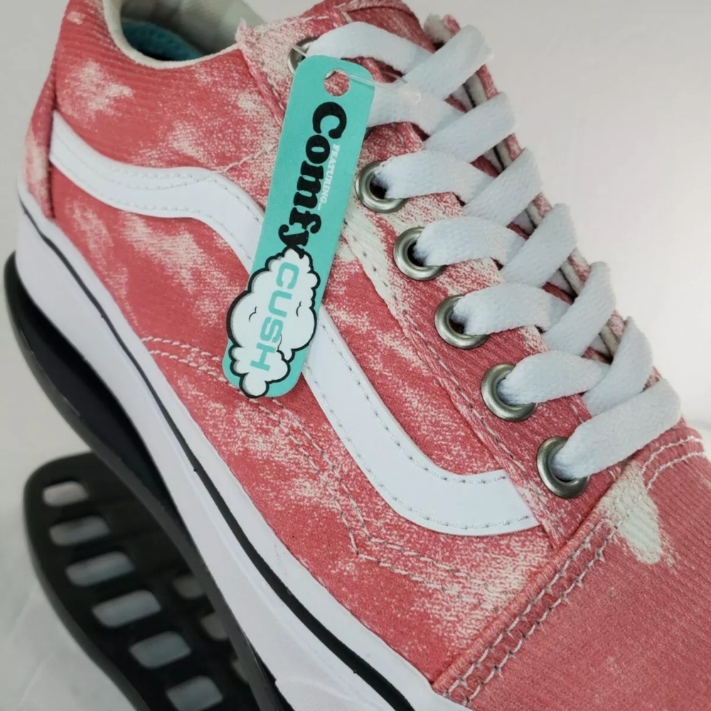 VANS COMFYCUSH OLD SKOOL IN BLOOM RED Size 7 Men 8 - Picture 8 of 9